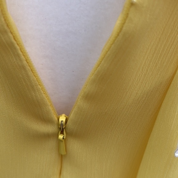 David’s Bridal Gorgeous Sunshine Yellow Formal Dress Size 8 style #F14847 - Picture 7 of 9